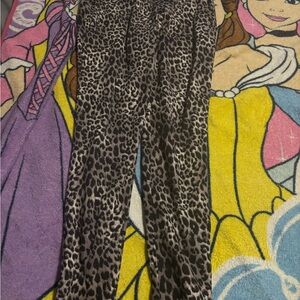 ' Leopard Print Leggings - Brown Animal Print